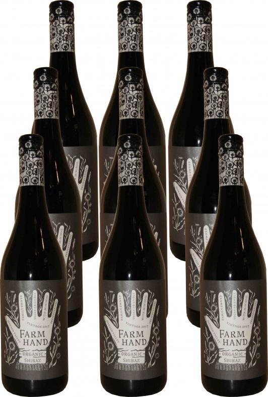 2018 Shiraz Organic Farm Hand 9er Paket