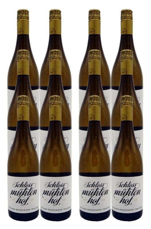 2024 Weisser Burgunder trocken Schlossmühlenhof 12er Paket