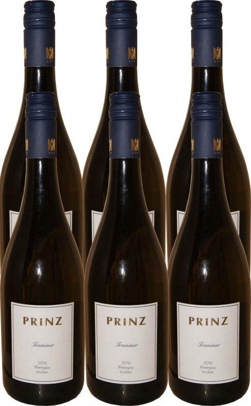 2016 Rheingau Traminer Trocken Fred Prinz 6er Paket