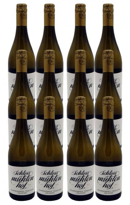 2019 Chardonnay Holzfass Schlossmühlenhof 12er Paket