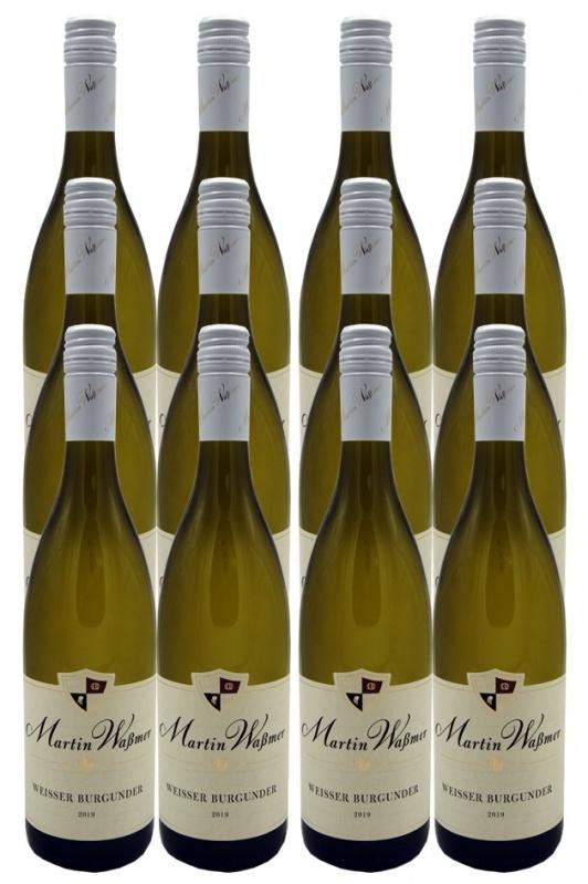 2019 Weißer Burgunder trocken Martin Waßmer 12er Paket