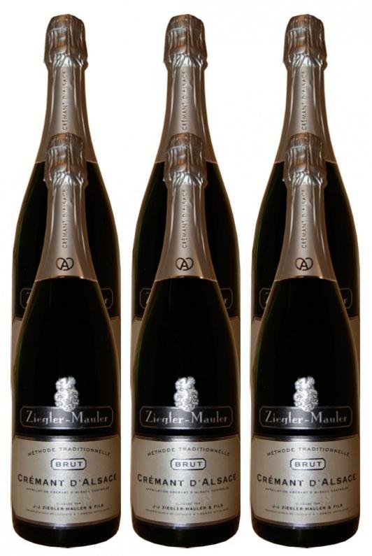 Crémant d'Alsace Brut Tradition Ziegler - Mauler & Fils pack of 6