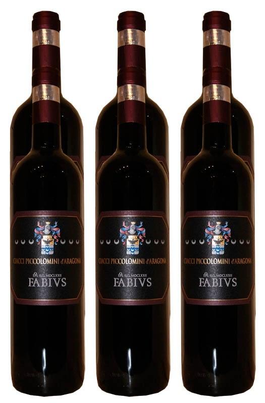 2014 FABIUS Syrah Sant Antimo Ciacci Piccolomini d'Aragona Ciacci Piccolomini Pack of 6