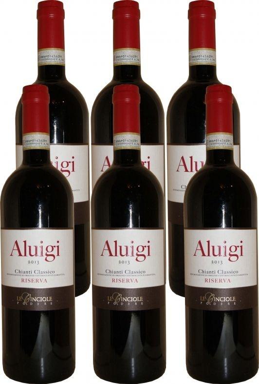 2013 Aluigi Chianti Classico Riserva Le Cinciole 6er Paket