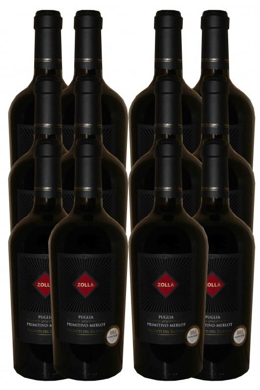 2023 Primitivo / Merlot -ZOLLA-    Vigneti-Zabu-Farnese 12er Paket