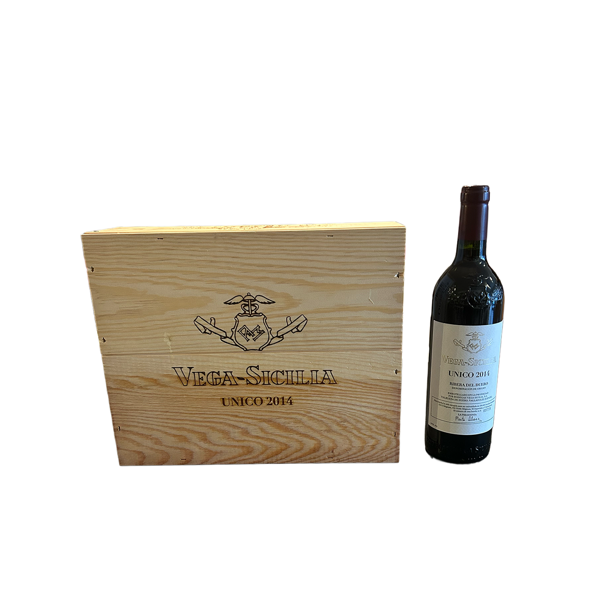 2014 Unico Vega Sicilia Vega Sicilia 3er Holzkiste