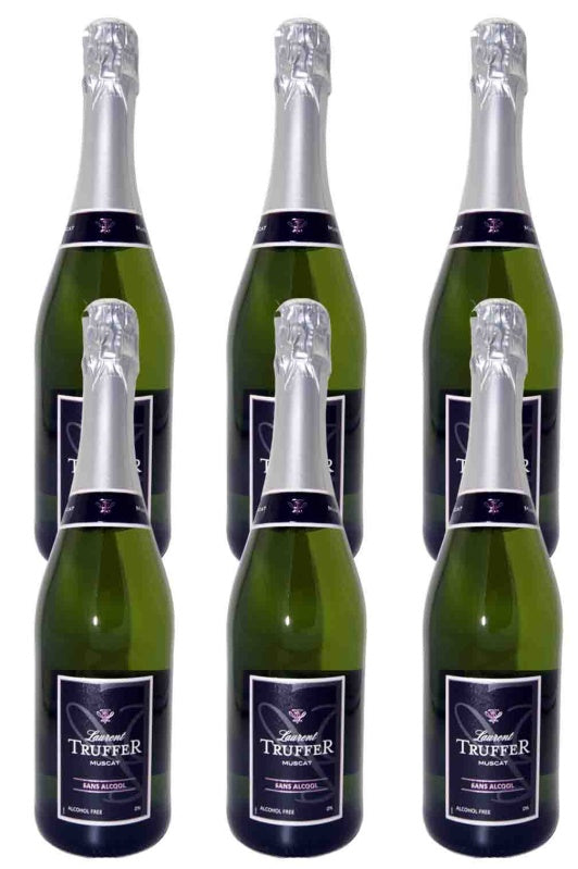 Muscat White non-alcoholic sparkling wine 6-pack Laurent Truffer