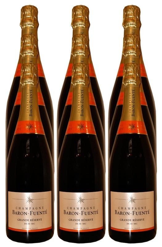 Champagne Baron Fuente Grande Reserve Demi Sec 9 pack