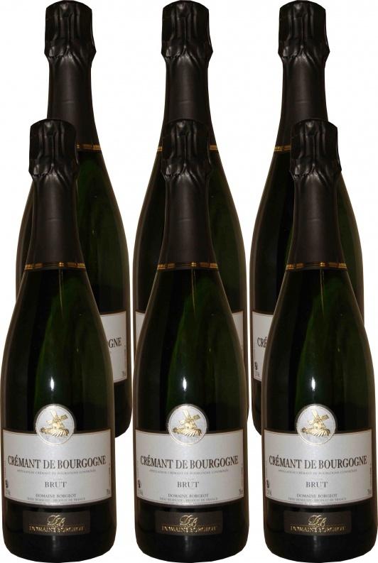 Crémant de Bourgogne Brut Borgeot 6er Paket