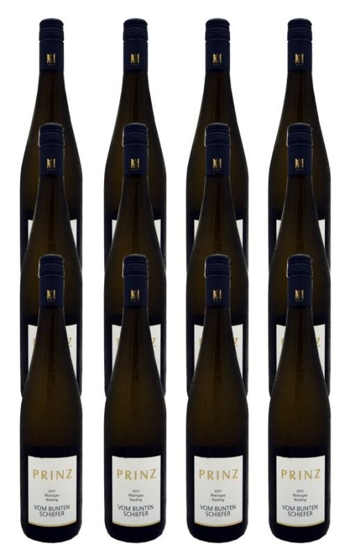 2021 Riesling semi-dry "vom bunte Schiefer" VDP. Estate wine Fred Prinz 12-pack