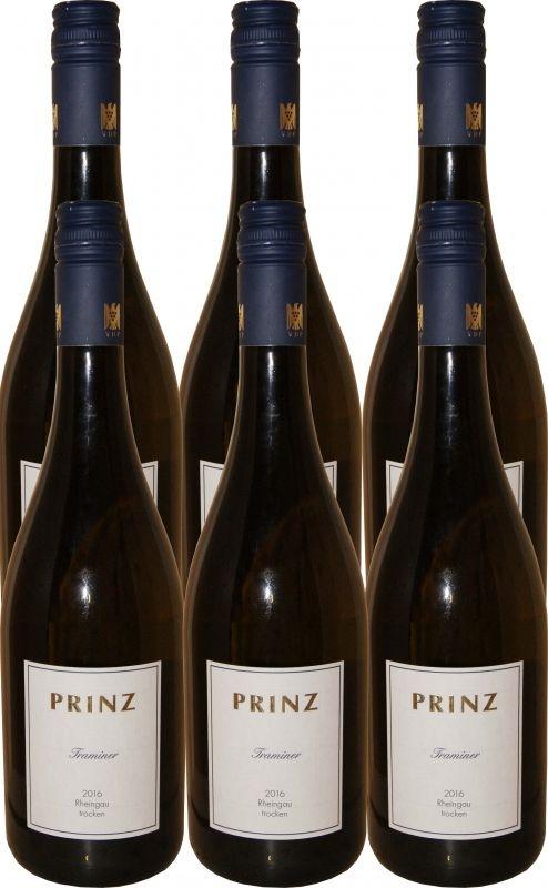 2016 Rheingau Traminer Trocken Fred Prinz 6er Paket