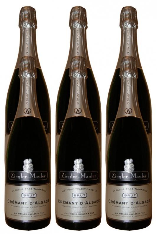 Crémant d'Alsace Brut Tradition Ziegler - Mauler &amp; Fils pack of 6