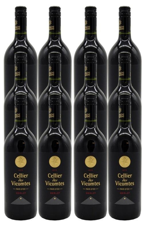 2022 Cellier des Vicomtes Merlot Vignerons Catalans 12er Paket