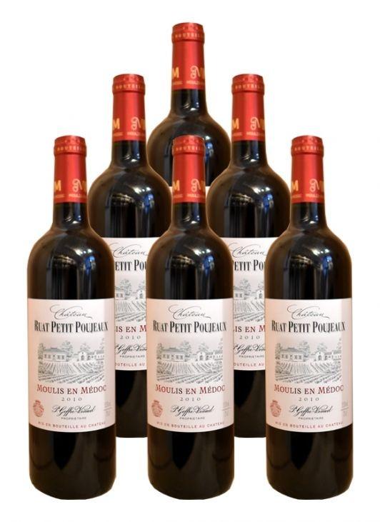 2010 Château Ruat Petit Poujeaux Château Ruat Petit Poujeaux 6er Paket