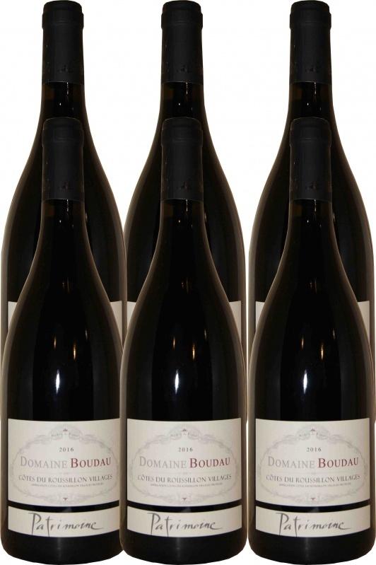 2016 Cuvée Patrimoine- Côtes du Roussillon Villages rouge Boudau 6-pack