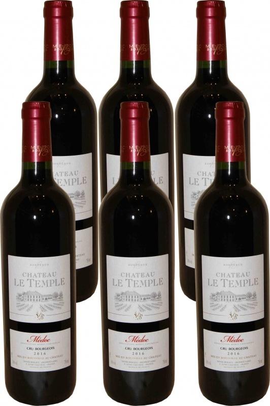 2016 Château Le Temple Cru Bourgeois Le Temple 6er Paket