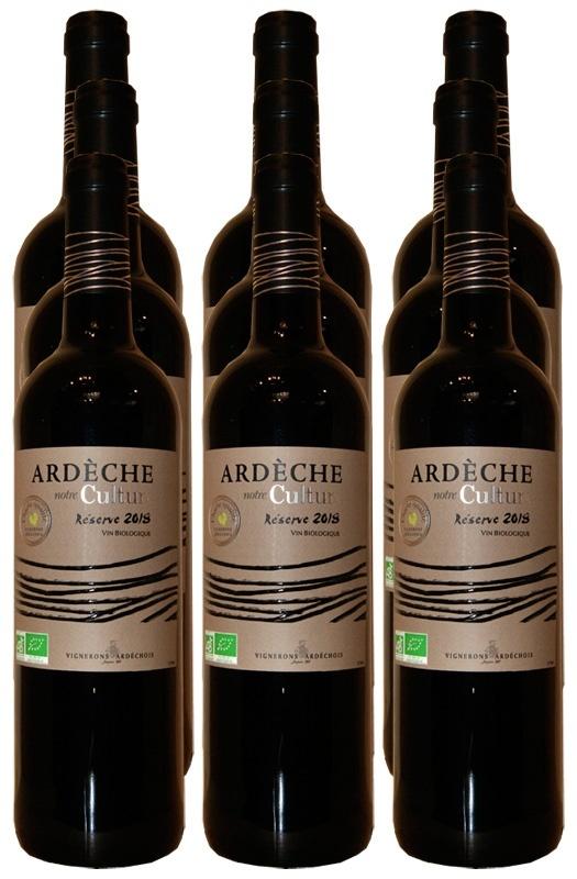 2018 notre Culture Reserve Ardèche Vignerons Ardéchois 9er Paket