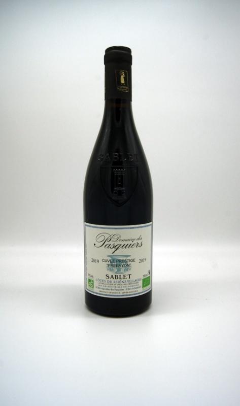 2019 Sablet red Côtes du Rhone Villages Cuvee Prestige Domaine des Pasquiers