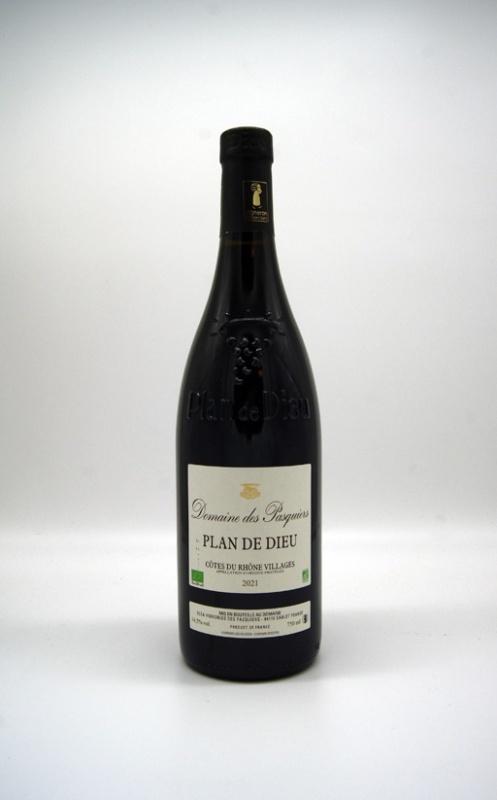 2022 PLAN DE DIEU red Côtes du Rhone Villages Domaine des Pasquiers