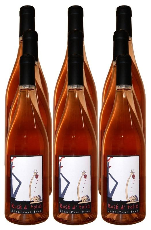 2019 ROSE D'FOLIE Beaujolais Gamay 100% Terres Dorees - Jean Paul Brun 9 pack