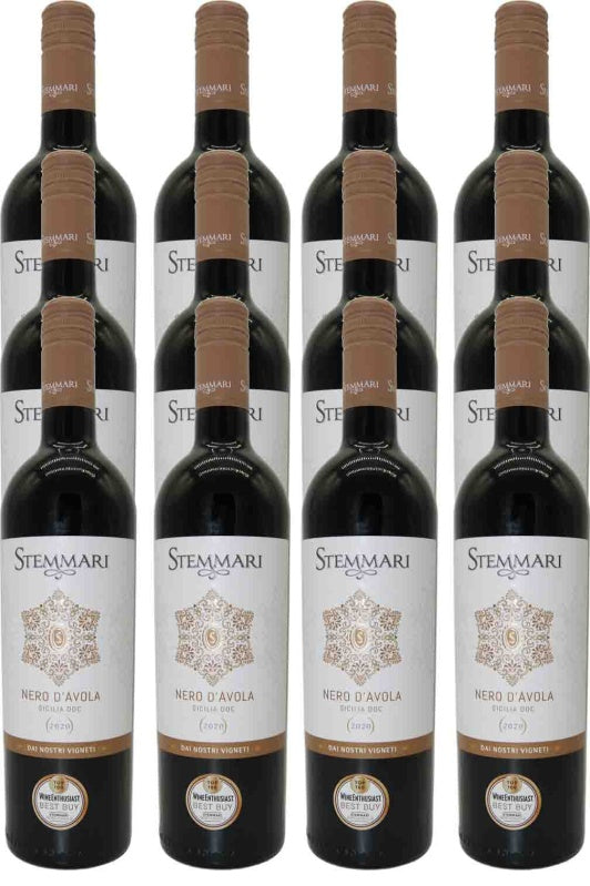 2021 Nero d' Avola Stemmari Stemmari 12 pack