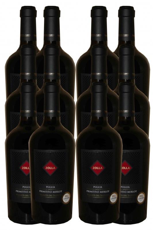 2021 Primitivo / Merlot -ZOLLA-    Vigneti-Zabu-Farnese 12er Paket