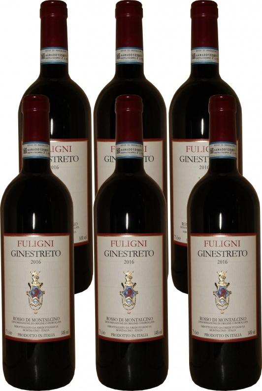 2016 Rosso di Montalcino Ginestreto Eredi Fuligni 6 pack