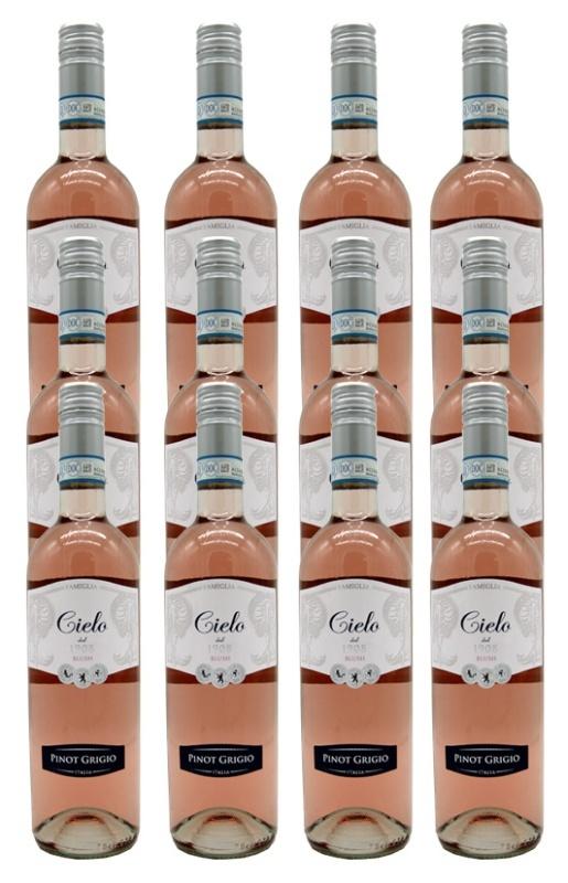 2022 Cielo Pinot Grigio Rose Blush Cielo e Terra 12 pack