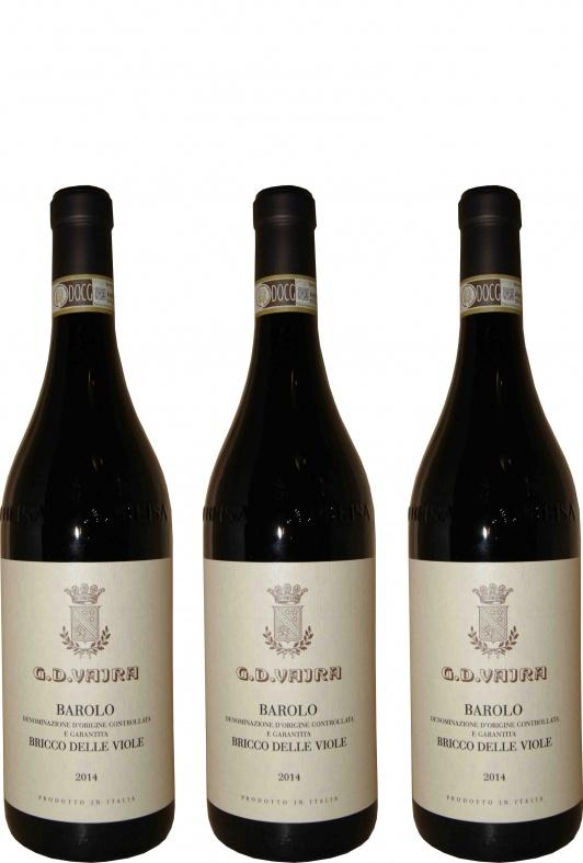 2014 Barolo Bricco delle Viole GD Vajra 3 pack