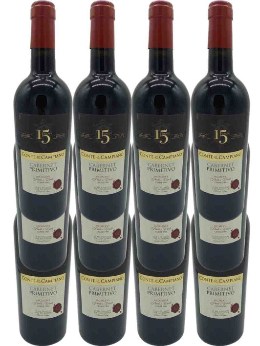 2019 Conte di Campiano 15 Gradi Limited Edition Cabernet - Primitivo Conte di Campiano 12 pack